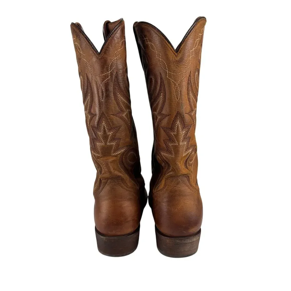 Dan Post Bay Apache Brown Leather Western Cowboy Boots Men’s 11D DP2159